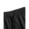 thumbnail image 5 of Besolor Plus Size Athletic Shorts for Men Wide Leg Elastic Waist Drawstring Casual Quick Dry Workout Running Shorts with Zipper Pocket(5X-Large,Black), 5 of 6