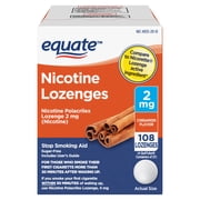 Equate Nicotine Lozenge 2 mg, Cinnamon Flavor, 108 Count – Stop Smoking Aid