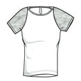 thumbnail image 3 of Boxercraft BW2404 Ladies Care Free Tee-White/Oxf Hthr-XL, 3 of 3