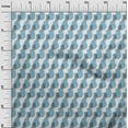 thumbnail image 3 of oneOone Cotton Poplin Light Blue Fabric Block Quilting Supplies Print Sewing Fabric By The Yard 42 Inch Wide-T6, 3 of 6