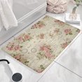 thumbnail image 3 of Pioneer Flower Floral Print Flannel Non Slip Door Rugs,Washable Door Mats Indoor,Decorative Door Mats,Dirt-Resistant and Absorbent Doormat for Entrance,Bedroom,Kitchen,Bathroom,23.5"x16", 3 of 5