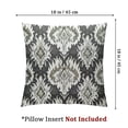 thumbnail image 4 of nygtbtfer Throw Pillow Cover Seamless Pattern with Large Gray Ornament Vector Print for Fashion  Home Decorative Square Pillow Case Cushion Cover White, 4 of 7
