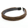 thumbnail image 3 of SEGO Braided Headband With Teeth Hair Hoop Braid Headband Fishtail Braids Hairband With Tooth Synthetic Fish Tail Hair Band Plaited Hairband Women Headband Hairpiece For Girl, 3 of 7