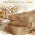 thumbnail image 4 of Queen Bed Frame Wood, 12" Wood Platform Bed Frame with Wood Slats, 8.7" Under-Bed Storage, Noise-Free, Easy Assembly, 4 of 8