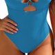 thumbnail image 2 of TaTaai Women's Slim Fit Solid Swimsuit, Sleeveless One Piece with Soft Cup Padding, Fashion Swimwear for Vacation, Pool Activities and Summer Holiday Gift, 2 of 5