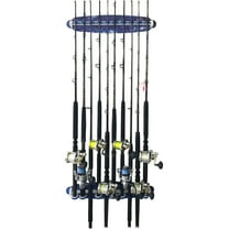 Rush Creek Creations Fishing Rod Wall Rack 10 Rod Capacity