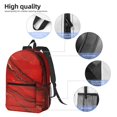thumbnail image 5 of 17in Backpack With Pocket Adjustable Shoulder Strap Large Capacity Zipper Opening And Closing Double Pull Head Zipper For Work Travel Sports Red Marble_2, 5 of 8