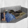 thumbnail image 6 of Scotland Soft Flannel Fleece Throw Blanket, Dunnottar Castle with Blue Sky in Stonehaven Architecture European, Cozy Plush for Indoor and Outdoor Use, 50" x 70", Multicolor, by Ambesonne, 6 of 6