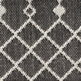 thumbnail image 6 of Nourison Positano Moroccan Trellis Flatweave Outdoor Rug Black 2' x 6', 6 of 11