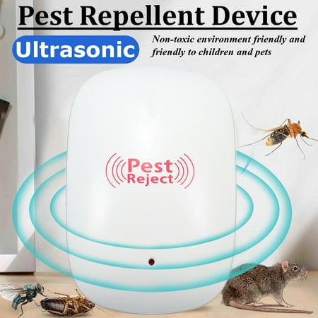 Ultrasonic Insect Killer,Electronic Bug Zapper Indoor Insect Killer For Mosquitoes, Mice, Ants, Fleas, Spiders, Bedbugs, Flies, Insects, Rodents Plug-in (Best Bug Bomb For Fleas And Spiders)