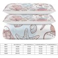 thumbnail image 2 of HAHDAXIA Marine Shellfish Pattern Bedding Solid Comforter Set for All Seasons,3 Pieces(1 Comforter+2 Pillowcases),Soft Microfiber Bedding Set Twin(86"x70"), 2 of 7