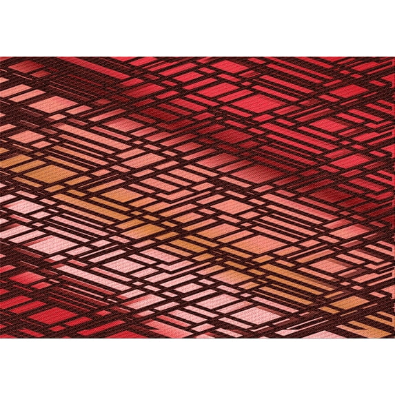 Ahgly Company Machine Washable Indoor Rectangle Transitional Maroon Red Area Rugs, 8' x 10'