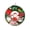 Green D, variant on Paper Christmas Wreath, Holiday Hanging Decor for Home, Window Front Door 14"