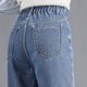thumbnail image 4 of Gibobby Pantalones de invierno mujer Mujer Casual Cintura alta Botón Up Super Cómodo Clásico Slim Haren Pantalones(Azul oscuro G), 4 of 5