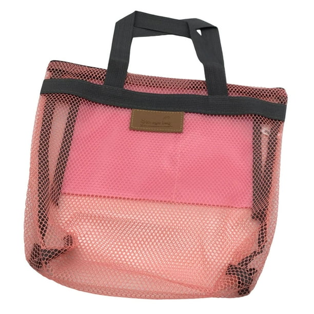 Bolso de playa Yuyangstore con bolso cosmético portátil rosa