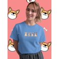 thumbnail image 2 of Corgi Pups Banner T-Shirt Women -Image by Shutterstock, Female Small, 2 of 4