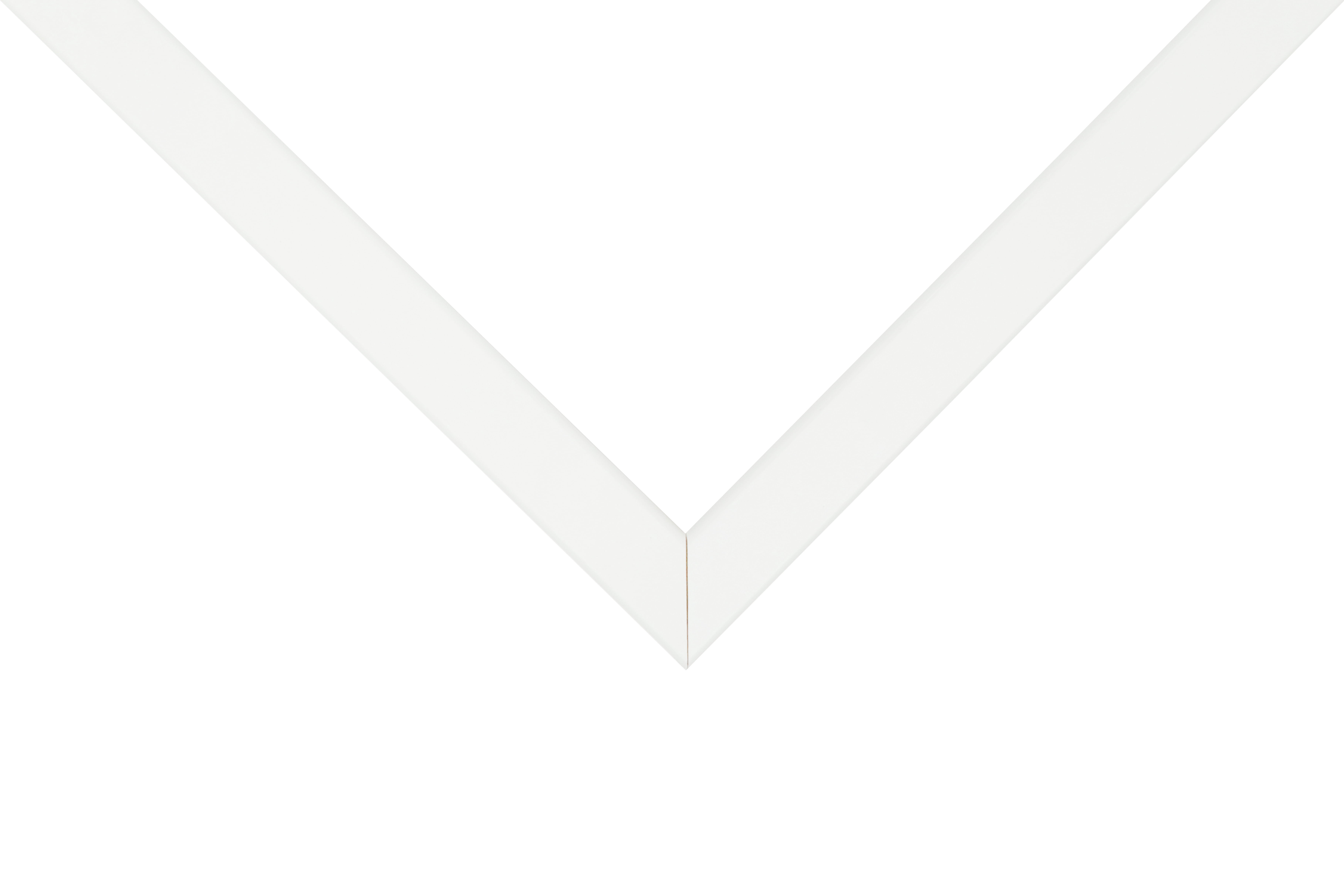 18x24 Picture Frame White Corporate Thin, 72074, 0.75 Inch MDF, Plexiglass, Wall Display