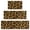 Brown and Orange Leopard Print, variant on Brown and Orange Leopard Print Kitchen Rugs Set Of 3, Non Slip Washable Kitchen Runner Rugs, Decorative Floor Mats for Sink Laundry and Home Use, 17"x30" + 17"x47" + 17"x59"