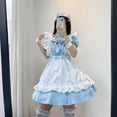thumbnail image 2 of Women's Cute Princess Dresses for Girls Kawaii Dress Anime Maid Attire Cosplay Dress with Apron and Other Accessories, 2 of 7