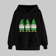 thumbnail image 2 of VBTAPA Womens 2025 St Patricks Day Hoodie Lucky Shamrock Print Long Sleeve Drawstring Hooded Sweatshirt Trendy Casual Pullover Hoodies Irish Gifts Limited Time Deals Black XXL, 2 of 6