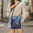 thumbnail image 5 of Kuiaobaty Sea Turtle Coral Print Crossbody Bag for Women Trendy, Large Capacity Vegan Leather Messenger Handbag Crossbody, Roomy Zipper Sling Purse with Adjustable Strap for Travel, 5 of 7