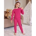 thumbnail image 3 of Arshiner Thermal Underwear for Kids Long Johns Girls Base Layer Top and Bottom Set, 3 of 6