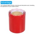 thumbnail image 3 of Uxcell 2.3"16.4ft Bulletin Board Border Scalloped Trim Strips Wall Decor for Classroom Bright Red, 3 of 6