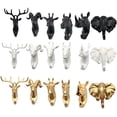 thumbnail image 2 of Single Horse Head Wall Hanger Coat Hat Hook Animal Shaped Decorative Gift White, 2 of 7