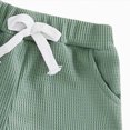 thumbnail image 5 of TOWED22 Toddler Baby Boy Clothes Short Sleeve Pumpkin T Shirt Boy Shorts Cute Outfit Infant Boys Clothing Set(Green,0-3 M), 5 of 8