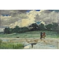 thumbnail image 3 of Homer, Winslow 24x17 Black Modern Framed Museum Art Print Titled - After the Rain, Prouts Neck, 3 of 5