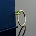 thumbnail image 3 of Gem Stone King 10K Yellow Gold Green Tourmaline Solitaire Engagement Ring | 0.70 Cttw | Oval 7X5MM | Gemstone October Birthstone | Wedding Engagement Anniversary Promise Ring for Women, 3 of 3
