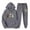 #031-Gray, variant on Womens Easter Print Sweatsuit Set, Hooded Jacket and Pants, Casual Sporty Wear for Spring Outfits and Holiday Fashion