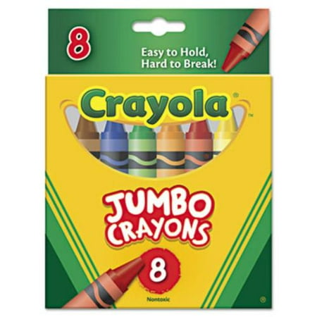 Crayola Jumbo Crayons - Assorted Ink - 8 / Box (520389)