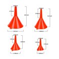 thumbnail image 4 of Embudo universal de 4 piezas - Práctica ayuda de llenado con ojales para un fácil almacenamiento - Mini embudo de llenado para cocina o taller - Embudo de aceite TUNC Sencillez, 4 of 5