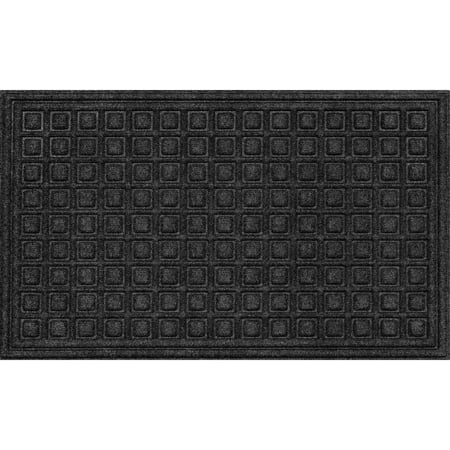 Mainstays Textures Blocks Indoor/Outdoor Utility Mat, Onyx
