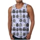 thumbnail image 2 of Camiseta sin mangas de cuello redondo para hombre, ropa de ocio, fitness, para el hogar, pijama, camiseta con estampado a color, blusa deportiva de poliéster para hombre, 2 of 4
