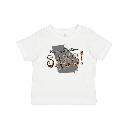 

Inktastic Georgia Kiss My Southern Sass! in Leopard Print Gift Baby Girl T-Shirt