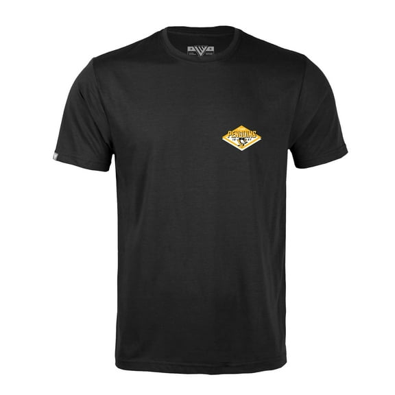 Men's Levelwear Black Pittsburgh Penguins Richmond Club Patch 2.0 T-Shirt