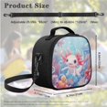 thumbnail image 5 of Jeiento Axolotl Backpack with Lunch Bag for Girls 8-12 Cute Book Bag for Kids 3 in 1 Elementary School Bag Set Lunch Box Pencil Bag Blue Ocean Children Bookbag for 4th 5th Grade, 5 of 7