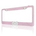 thumbnail image 2 of 7 Rows Bling Diamond Crystal License Plate Frame With Bow Tie, 2 of 5