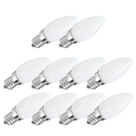 

ESTINK E12 LED Light 10pcs E12 LED Bulb 1.5W Warm White Lamp For Chandelier Ceiling Light Wall Lamp Home Lighting AC 110V Home Lighting
