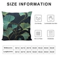 thumbnail image 5 of Creowell Throw Pillow Covers, Blend Fabric, Gingko Leaf Pattern Decorative Pillow Covers for Couch Bed, 5 of 5