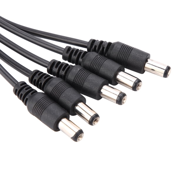 Power Splitter, Cable Splitter Cable Splitter 5.5x2.1mm for CCTV Camera 1 Female to 2 Male
