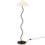 Wave Squiggle Floor Lamp in Black - Walmart.com