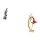 thumbnail image 5 of Estatua de bailarina de ballet Guan Yin, figura artística de resina Feng Shui, adorno budista chino para dormitorio, pasillo, oficina, decoración del, 5 of 8