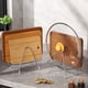 thumbnail image 4 of Estante De Almacenamiento De Acero Inoxidable 1Pcs Stainless Steel Kitchen Storage Rack for Pot Lids and Cutting Boards Space-Saving Vertical Organizer for Countertop or Cabinet 5.9x5.5x4.5" JASKFLY, 4 of 6
