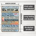 thumbnail image 2 of Metal Sign Hot Tub Rules Tin Sign Vintage Bar Home Bathroom Pool and Patio Decor Wall Decoration Tin Sign 12x8 Inches, 2 of 5