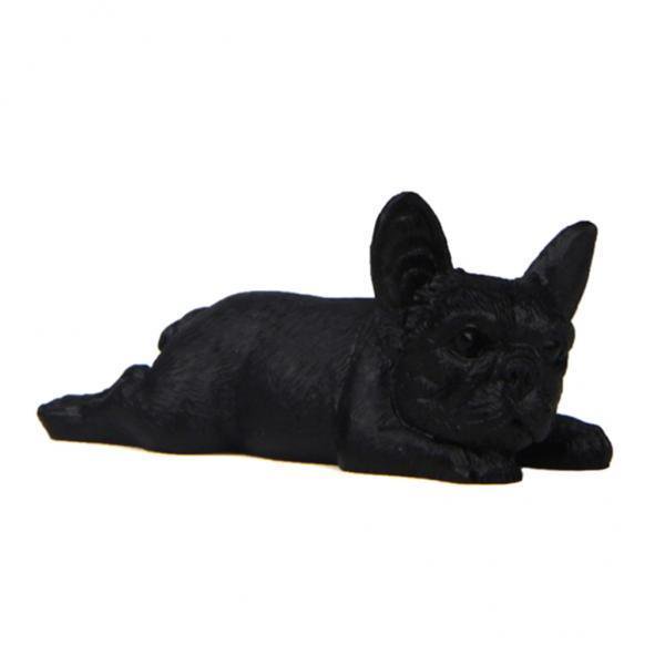 2x Estatuilla de Perro en Miniatura, de Francés, de Resina de Animales, Juguete perfecl Figura de animales de juguete