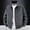 Gray, variant on Mens Stitched Seam Stand Collar Bomber Jacket Men Short Zip Outer Coat, Ribbed Hem Dual Side Pockets for All Season Casual Wear Black XXXXXL