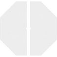 thumbnail image 3 of 24"OD x 1"ID x 9 1/2"C x 1"P Westin Architectural Grade PVC Contemporary Ceiling Medallion, Two Piece, 3 of 7